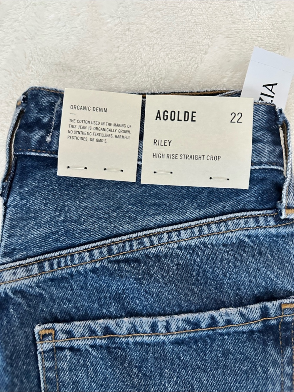 Agolde Women's Riley High Rise Straight Crop Jeans - Picture 2 of 7